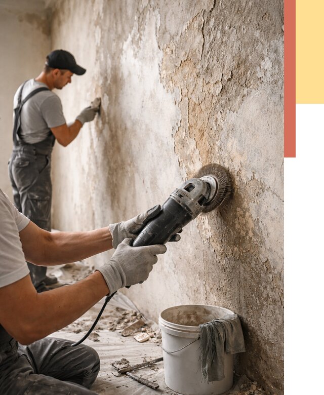 Снятие и удаление краски со стен в Котласе от 2176 руб. — ОТДЕЛОЧНИК-Ктл