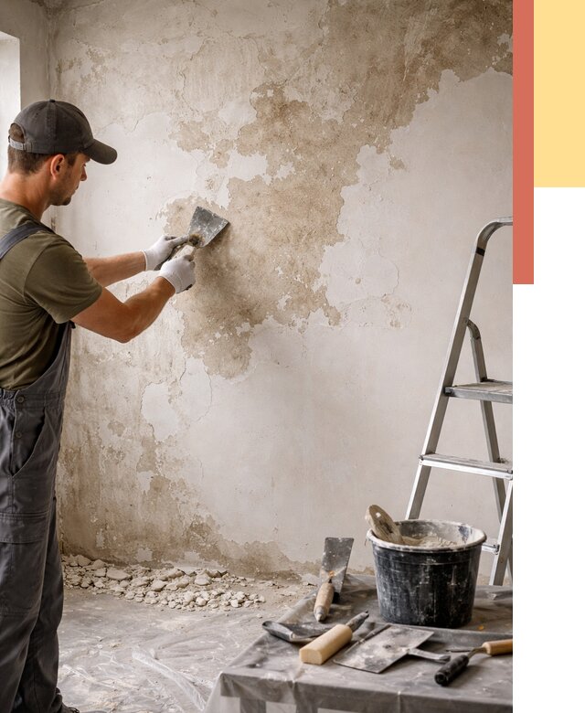 Снятие старой шпаклевки в Котласе от 1917 руб. — быстро и недорого | ОТДЕЛОЧНИК-Ктл