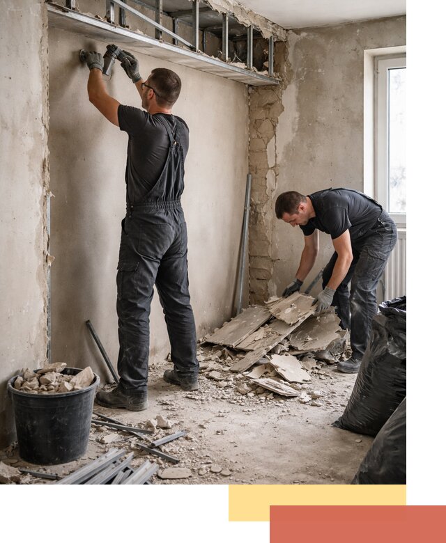 Демонтаж короба из гипсокартона в Котласе быстро и аккуратно