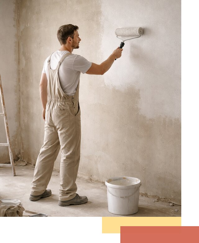 Грунтовка стен под отделку в Котласе профессиональным раствором