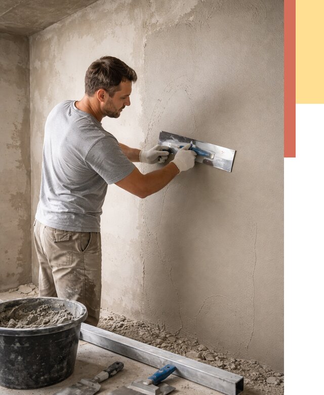 Штукатурка стен без маяков в Котласе от 7461 руб/м2 — услуги и цена | ОТДЕЛОЧНИК-Ктл