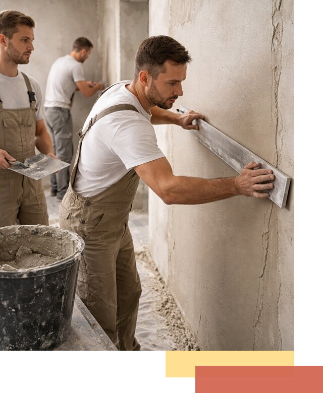 Штукатурка стен без маяков в Котласе быстро и качественно