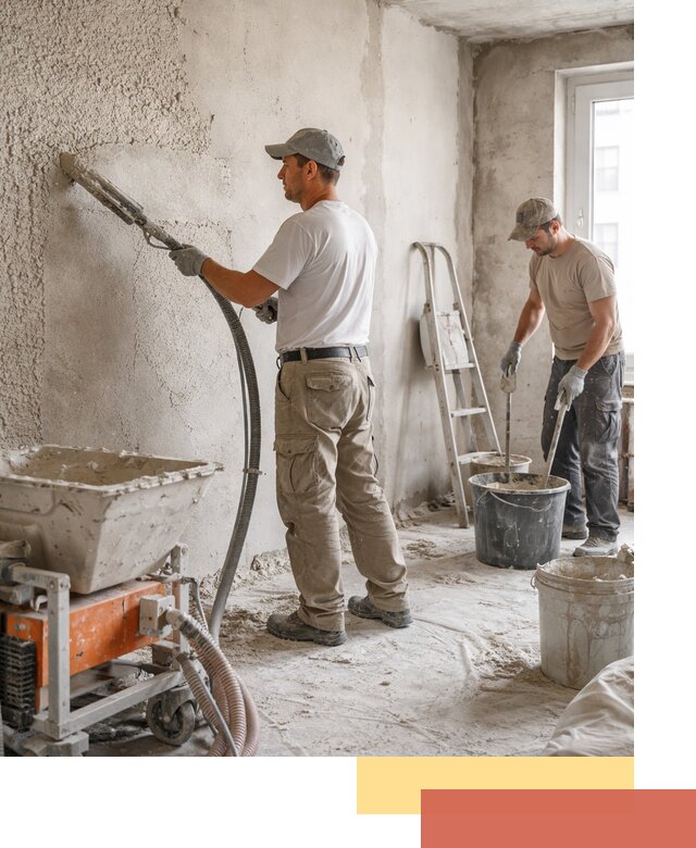 Машинная штукатурка стен в Котласе — быстро и качественно