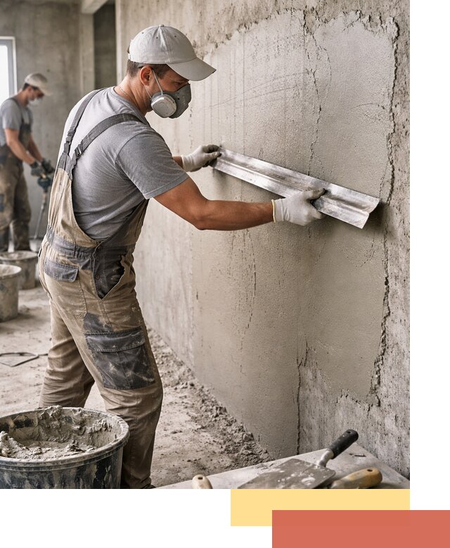 Штукатурка бетонных стен в Котласе качественно и долговечно