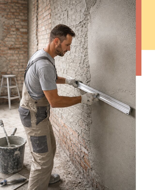 Штукатурка кирпичных стен в Котласе от 4663 руб/м2 — быстро и недорого | ОТДЕЛОЧНИК-Ктл