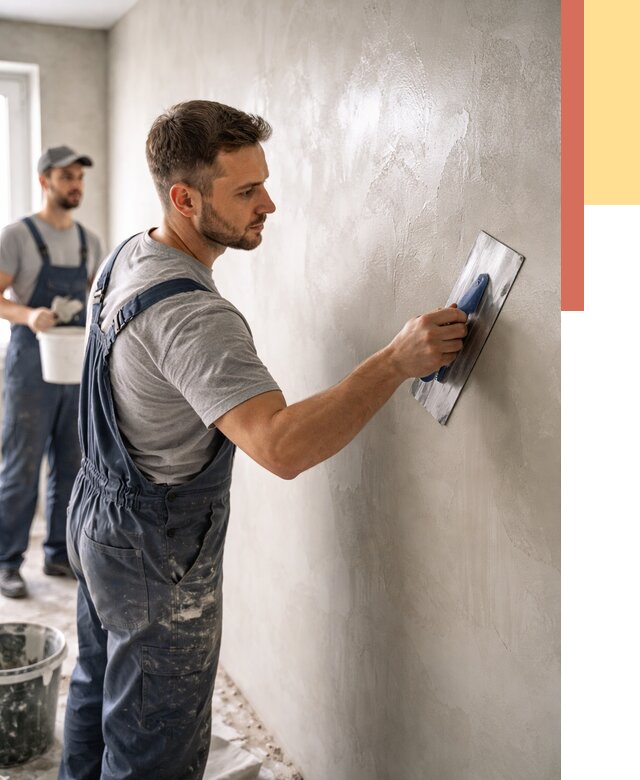 Глянцевание штукатурки стен в Котласе от 7772 руб. — услуги и затирка | ОТДЕЛОЧНИК-Ктл