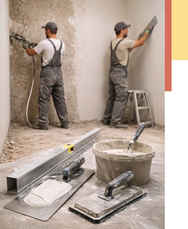 Штукатурка стен под обои в Котласе от 4663 руб./м2 — выравнивание под обои | ОТДЕЛОЧНИК-Ктл