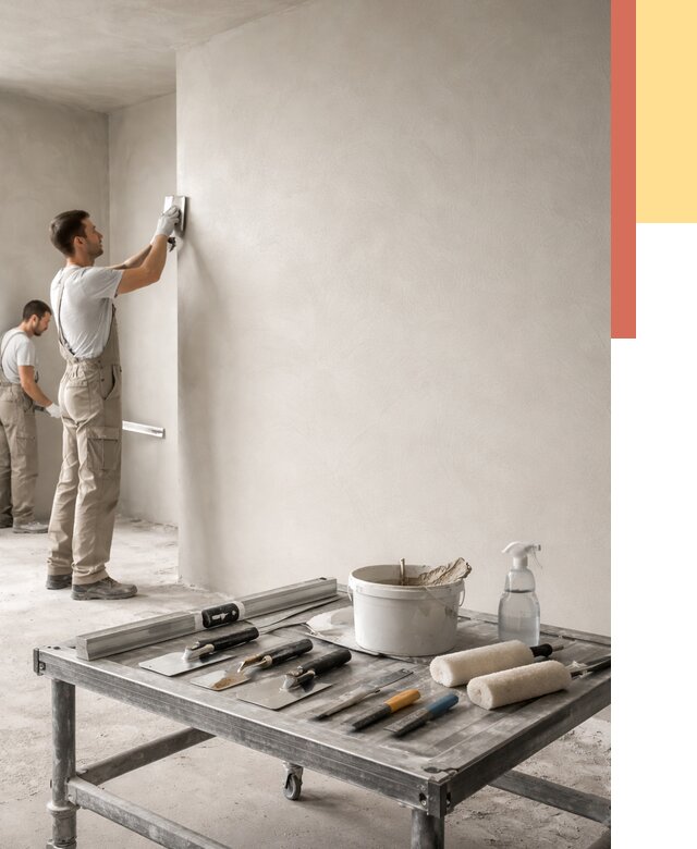 Штукатурка стен под покраску в Котласе от 4663 руб./м² — качественно и недорого | ОТДЕЛОЧНИК-Ктл