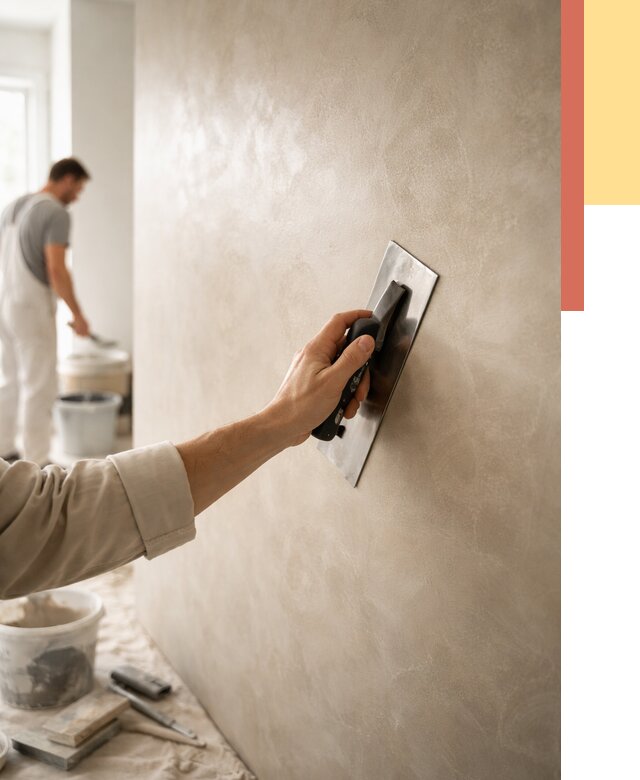 Венецианская штукатурка в Котласе от 3627 руб/м² — нанесение стен под ключ | ОТДЕЛОЧНИК-Ктл