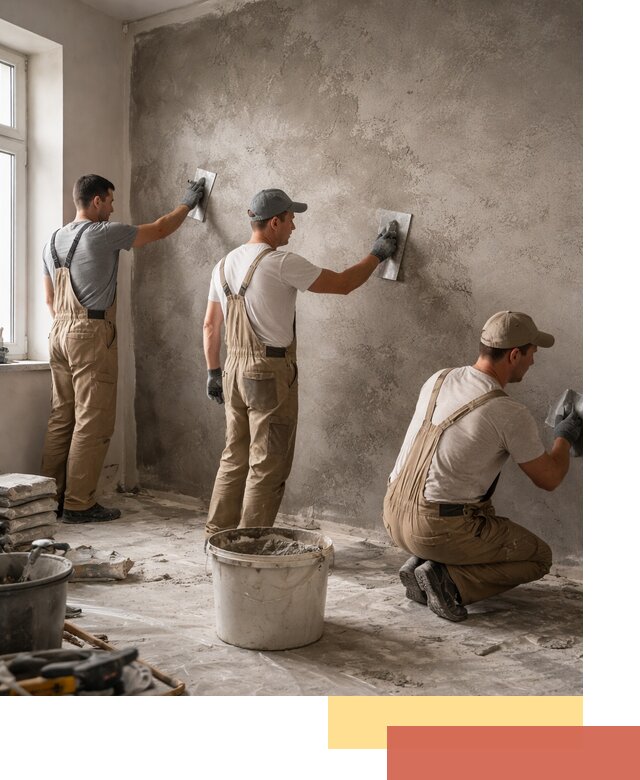 Декоративная штукатурка под бетон в Котласе для стен и потолков