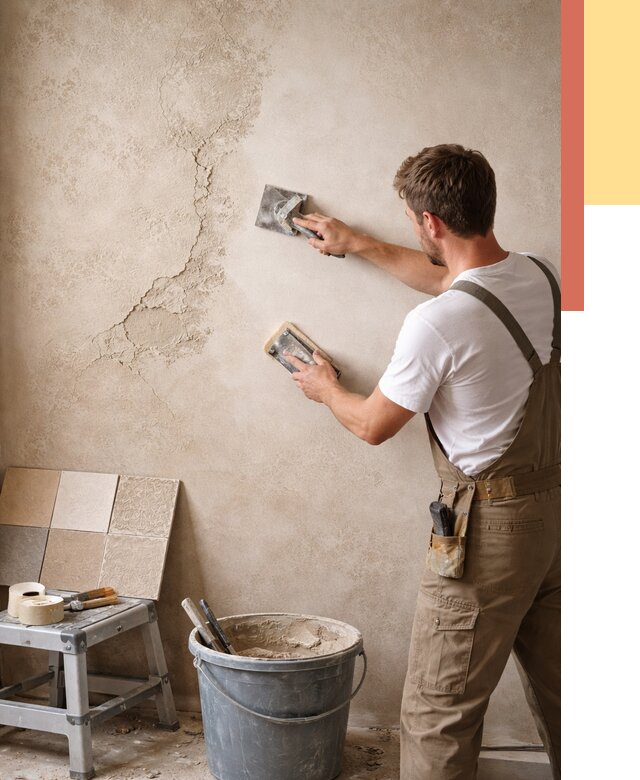 Ремонт декоративной штукатурки в Котласе от 4663 руб. под ключ | ОТДЕЛОЧНИК-Ктл