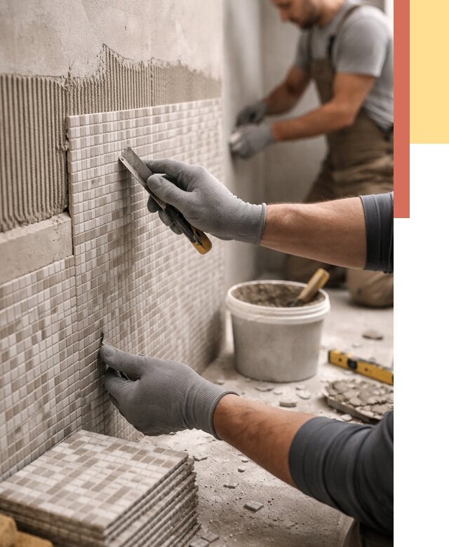 Облицовка стен мозаикой в Котласе от 3316 руб/м2 — укладка мозаики на стены | ОТДЕЛОЧНИК-Ктл