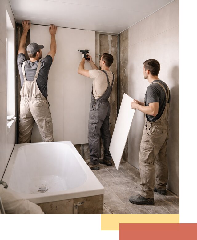 Отделка ванной панели ПВХ профессионально в Котласе