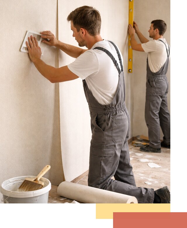 Поклейка бумажных обоев в Котласе качественно и недорого