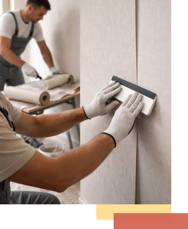 Поклейка обоев под покраску в Котласе профессионально и быстро