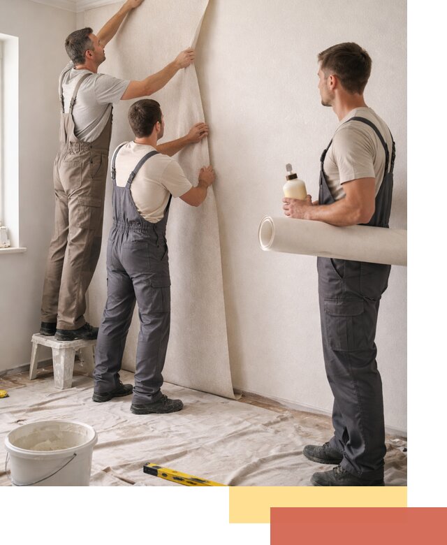 Оклейка стен обоями в Котласе — качественно и профессионально