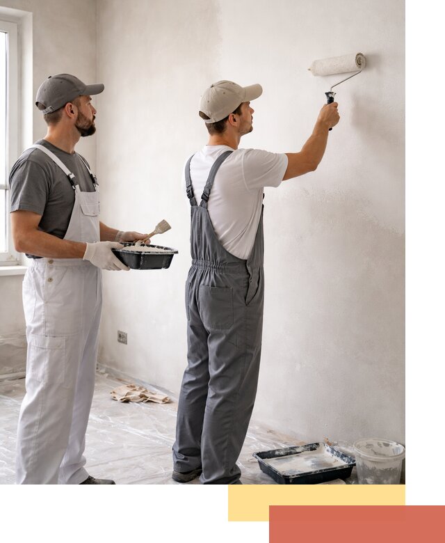 Покраска стен водоэмульсионной краской в Котласе