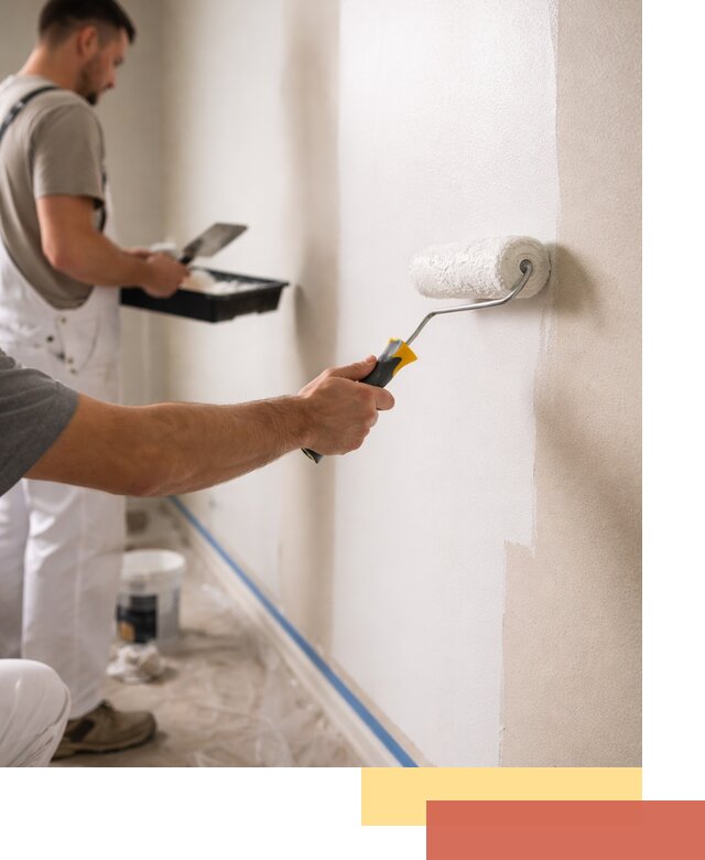 Покраска стен акриловой краской профессионально в Котласе