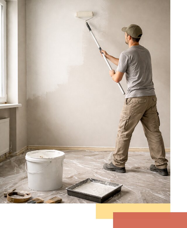 Покраска стен латексной краской в Котласе качественно и быстро