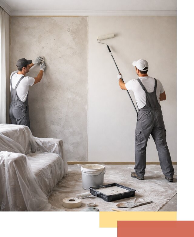 Покраска стен антивандальной краской в Котласе