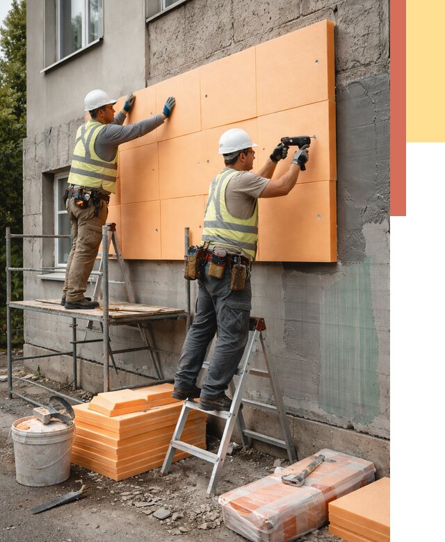 Утепление стен пеноплексом в Котласе от 1917 руб./м2 — быстро и недорого | ОТДЕЛОЧНИК-Ктл