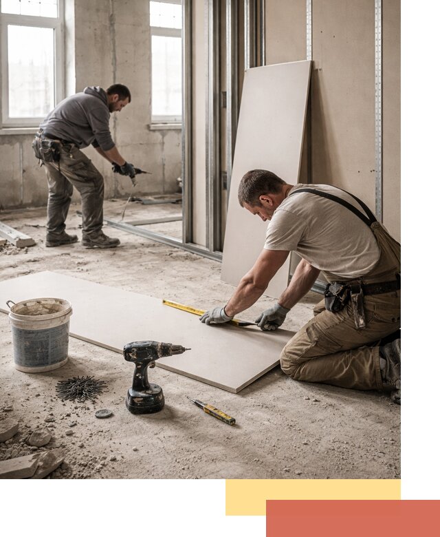 Кладка перегородок из ПГП под ключ в Котласе