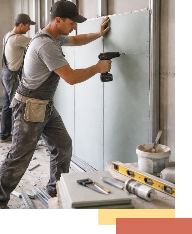 Кладка влагостойких перегородок ПГП в Котласе