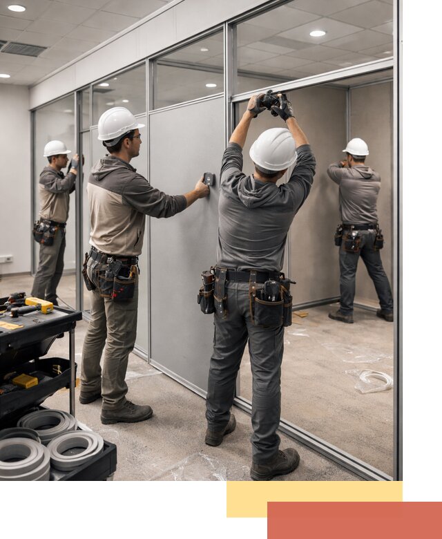 Мобильные офисные перегородки под ключ в Котласе