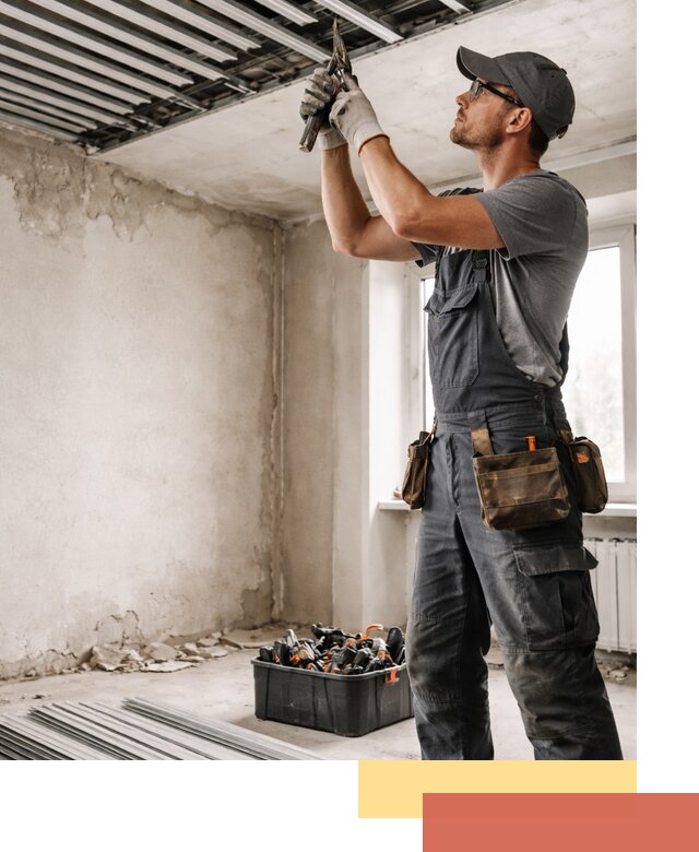 Демонтаж реечного потолка в Котласе быстро и аккуратно