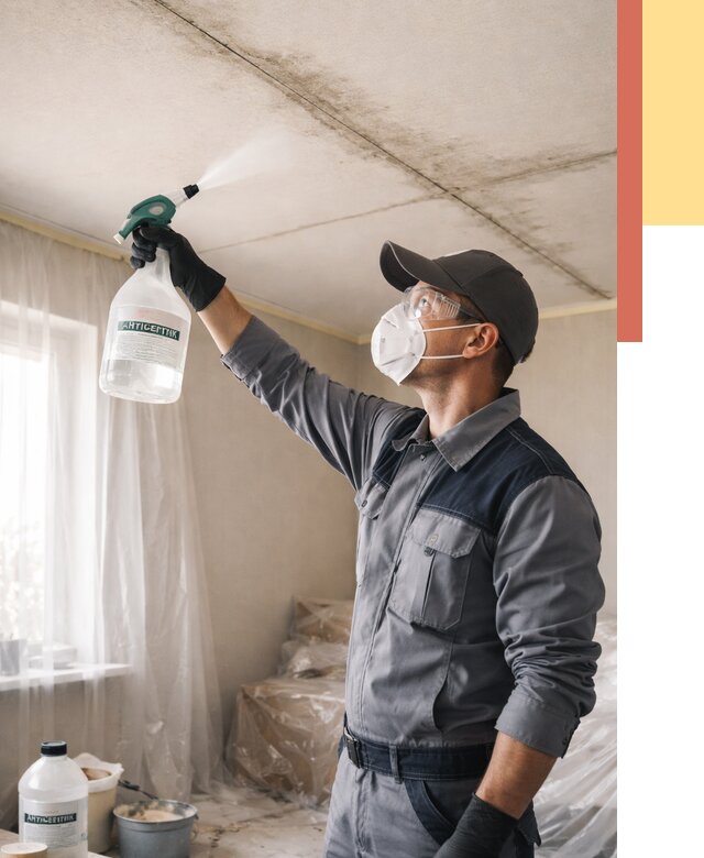 Антисептическая обработка потолка в Котласе от 2591 руб. | ОТДЕЛОЧНИК-Ктл