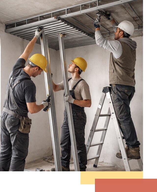 Монтаж реечного потолка под ключ в Котласе