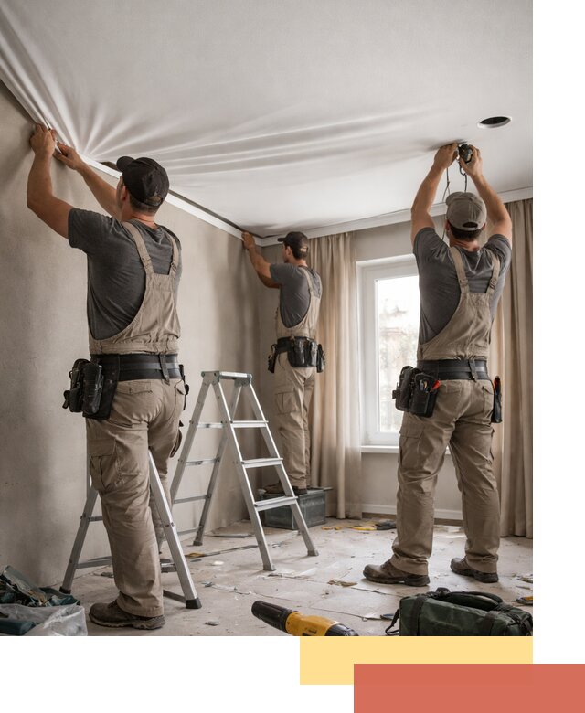 Монтаж матового натяжного потолка в Котласе качественно и быстро