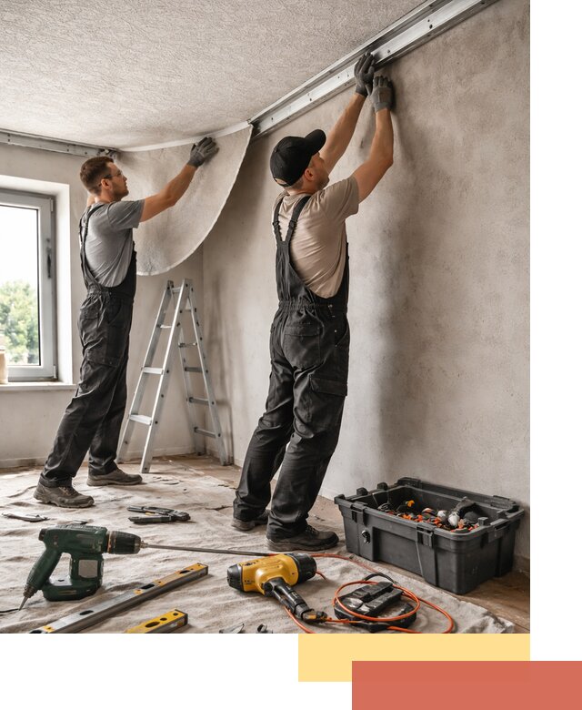 Монтаж фактурного натяжного потолка в Котласе качественно и быстро