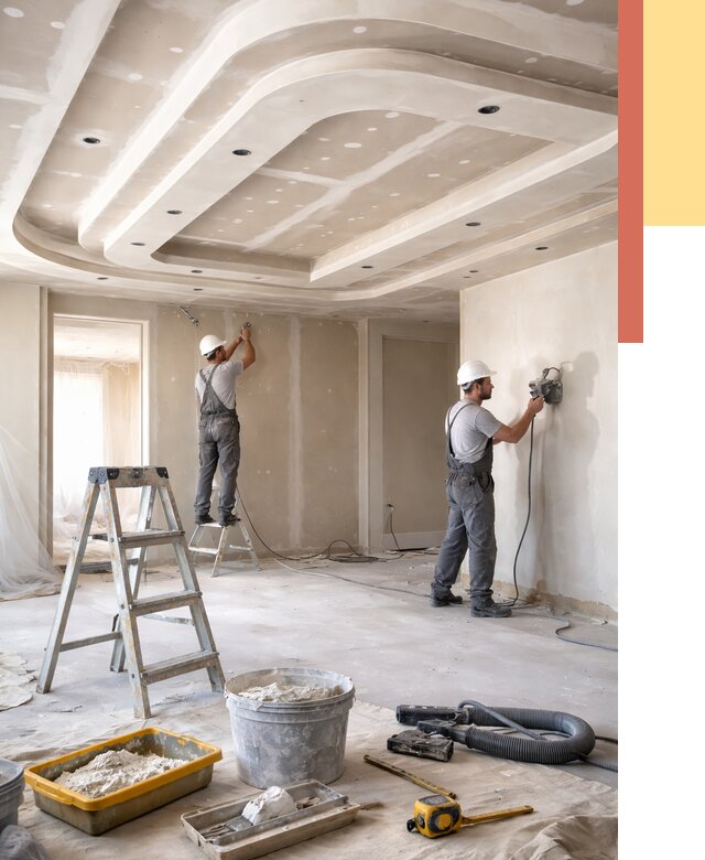 Многоуровневый потолок из гипсокартона в Котласе от 777 руб. под ключ | ОТДЕЛОЧНИК-Ктл