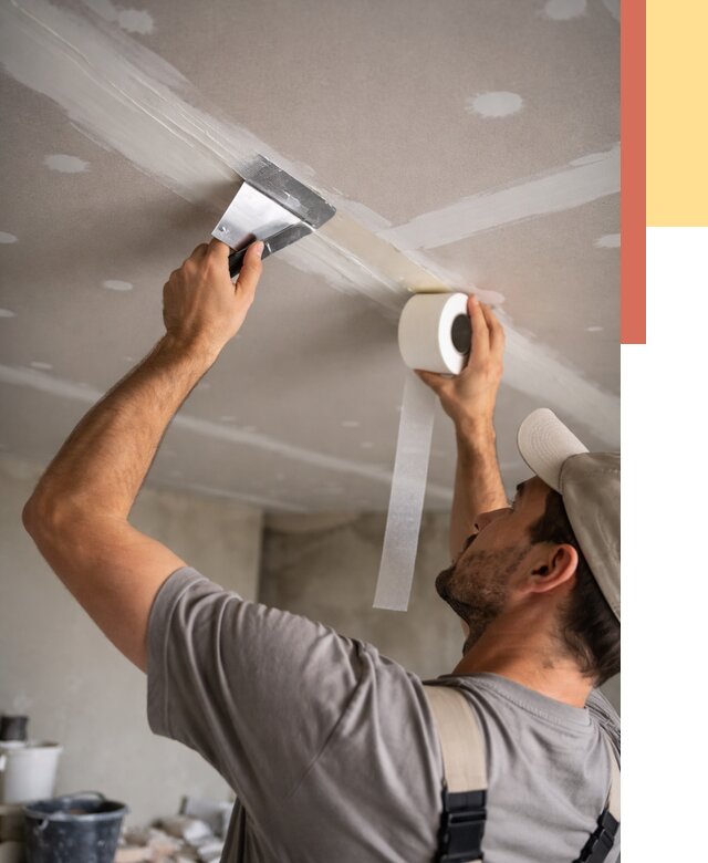 Обработка швов потолка ГКЛ в Котласе от 7772 руб. под ключ | ОТДЕЛОЧНИК-Ктл