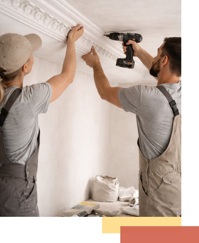 Профессиональный монтаж лепнины на потолок в Котласе