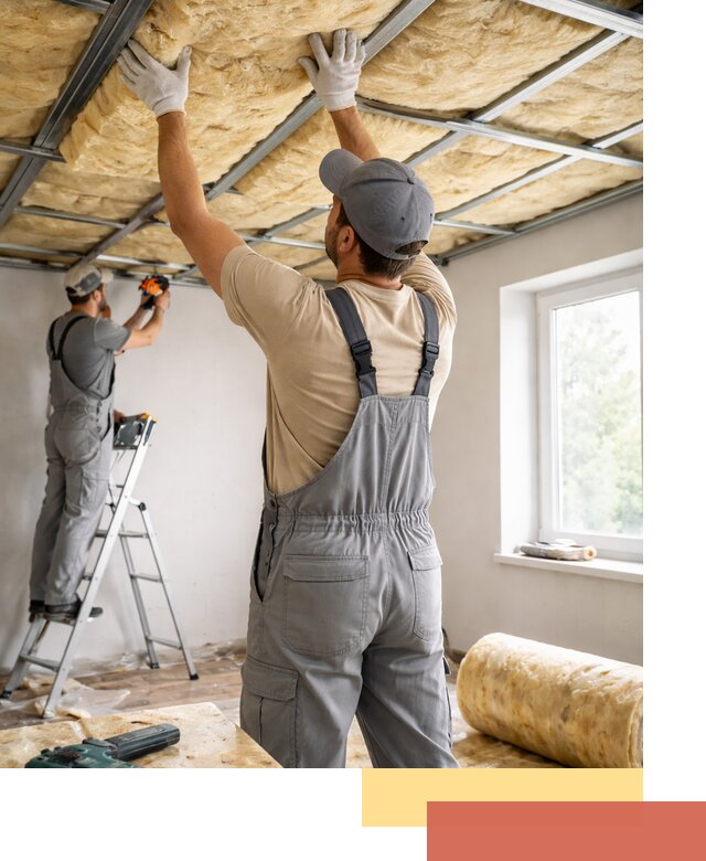 Утепление потолка под ключ в Котласе качественно и быстро