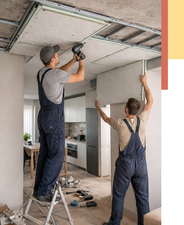 Шумоизоляция потолка панелями зипс в Котласе от 1917 руб. под ключ | ОТДЕЛОЧНИК-Ктл